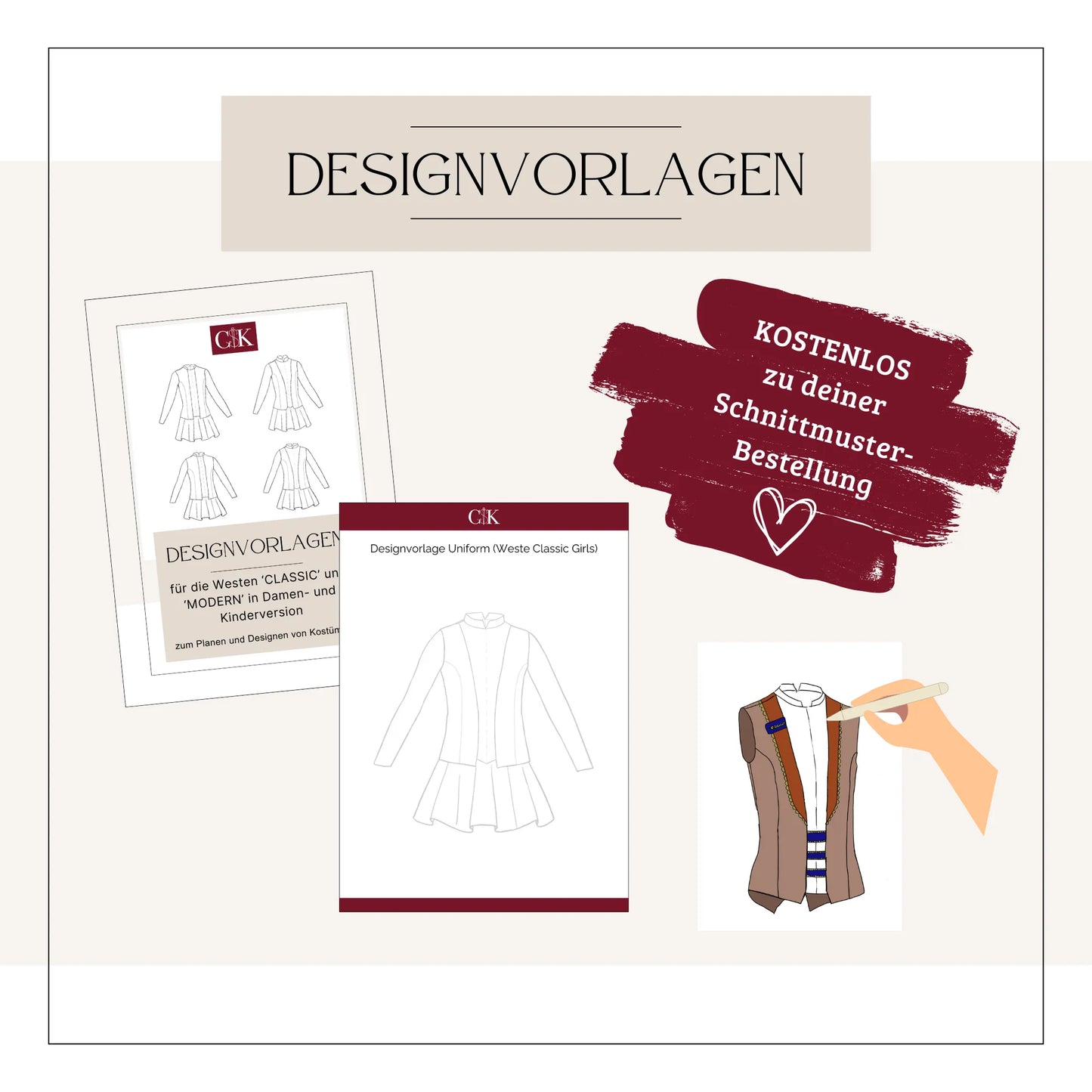 Designvorlagen Weste - CSK Designs