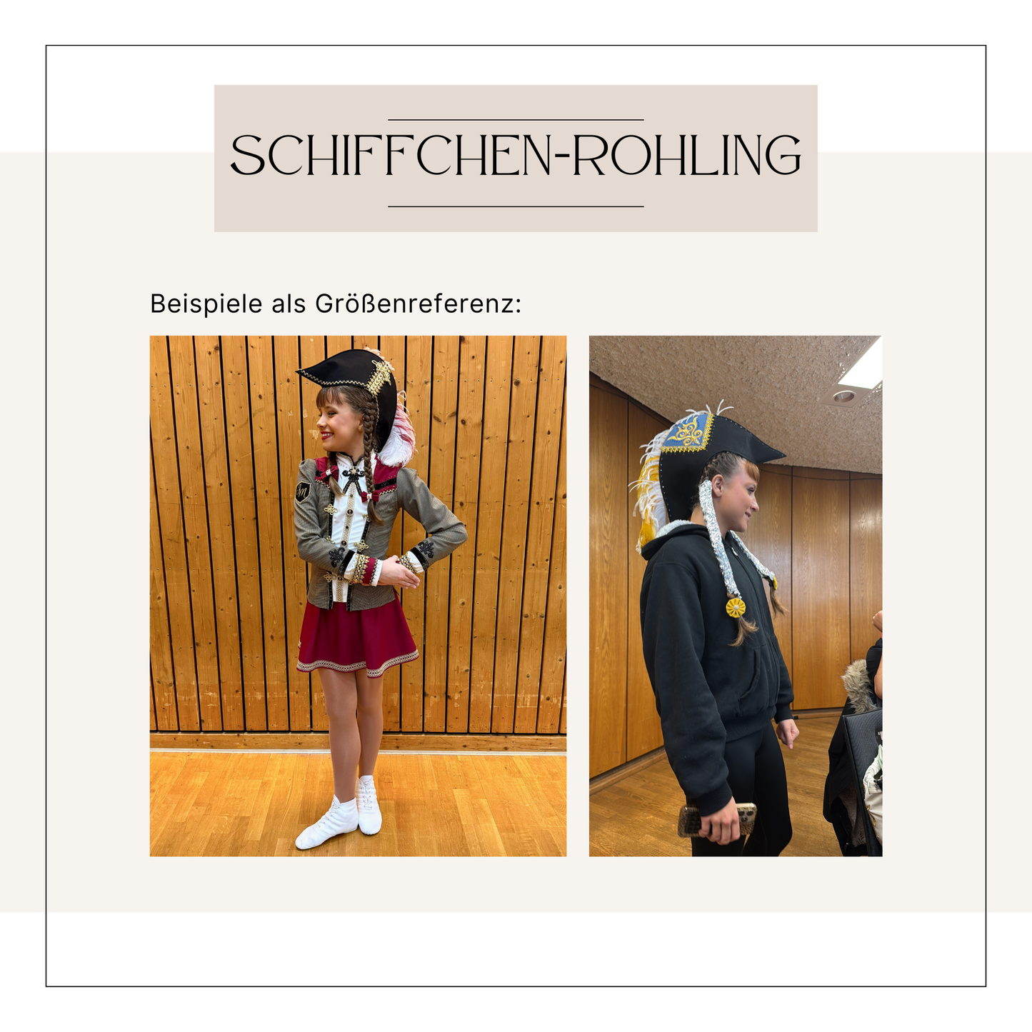 Schiffchen Rohling (schwarz-matt)