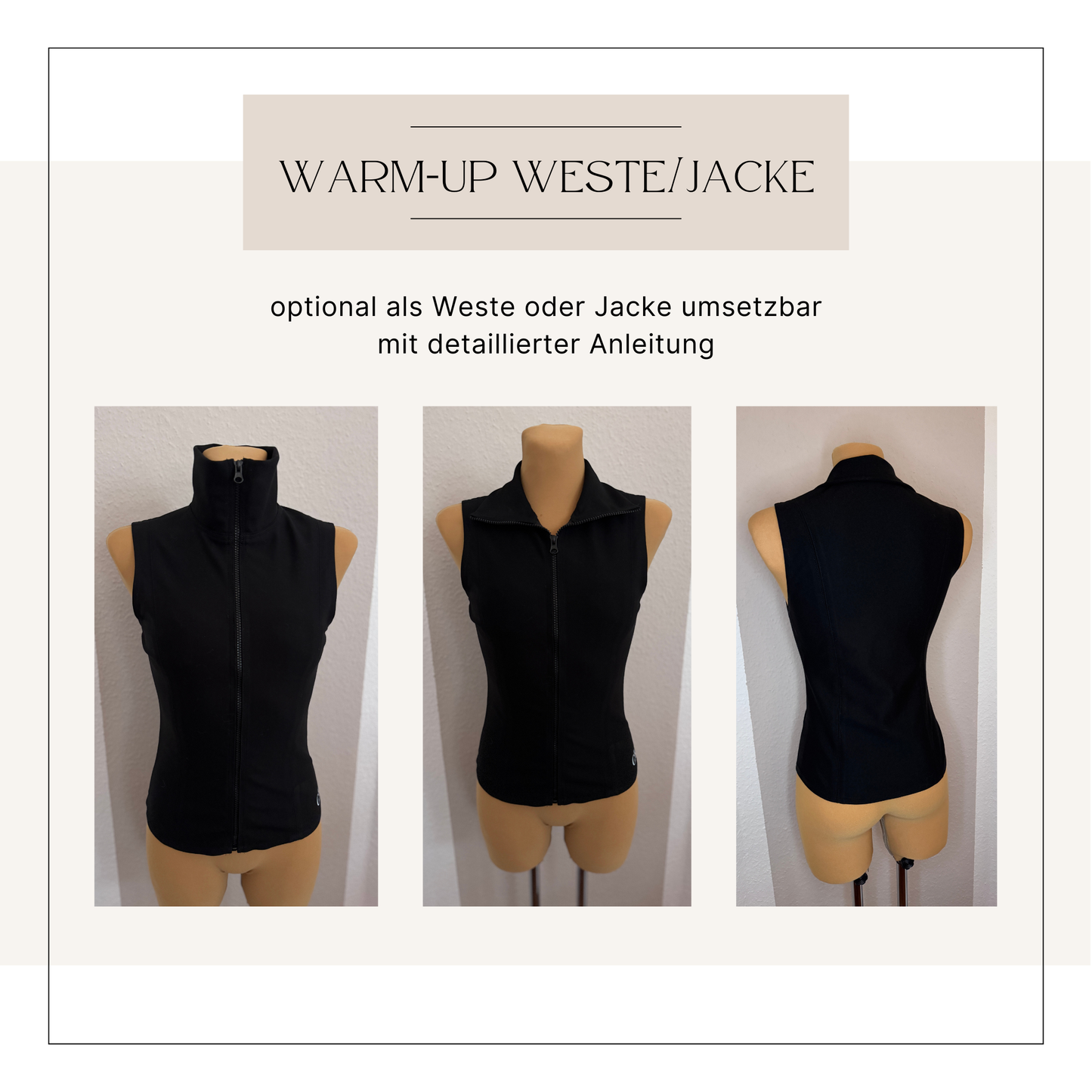 Warm-up Weste/Jacke (Damen Gr. 34-44)