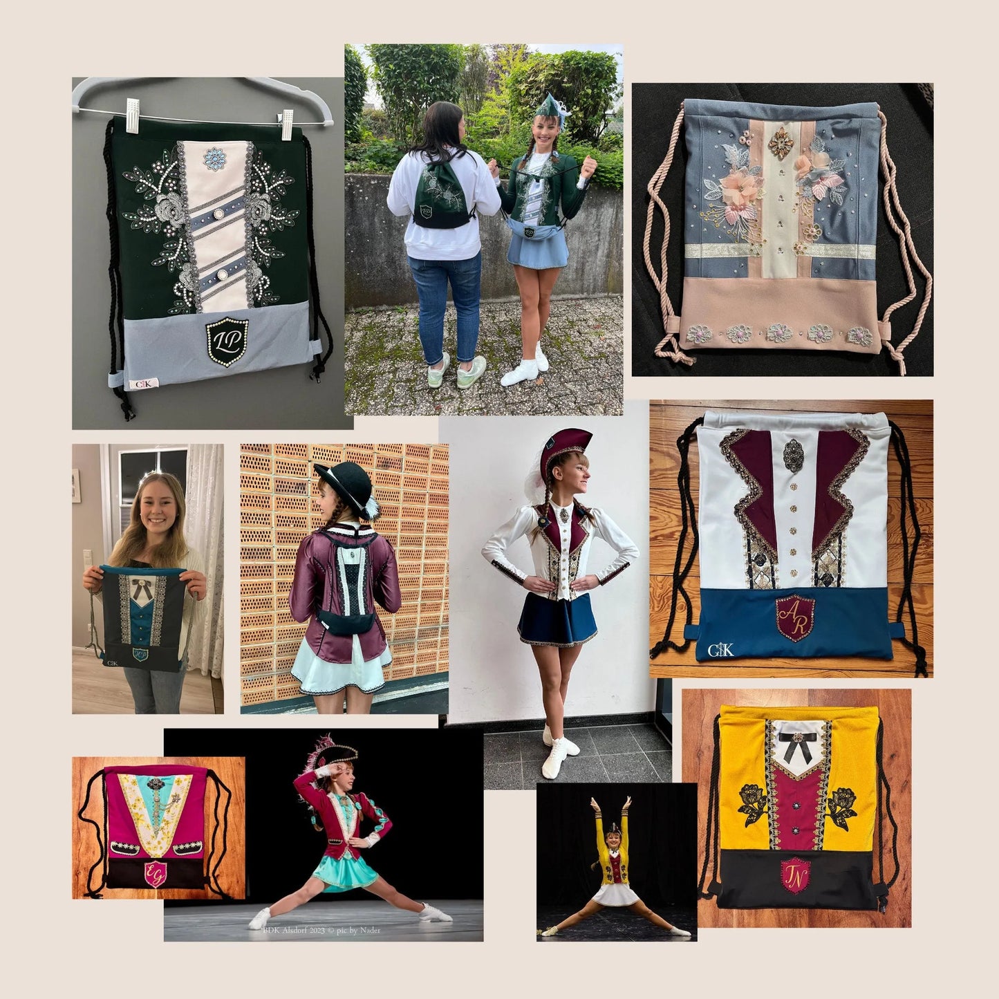 Turnbeutel mit verschiedenen Teilungen - CSK Designs