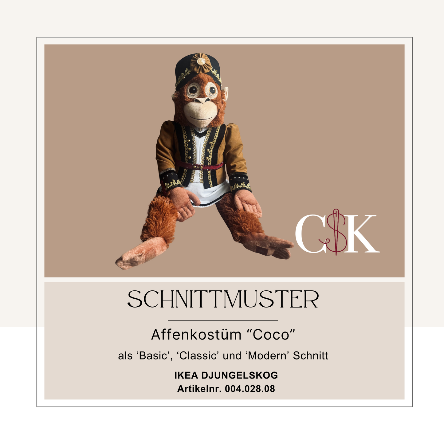 Affenkostüm "Coco"