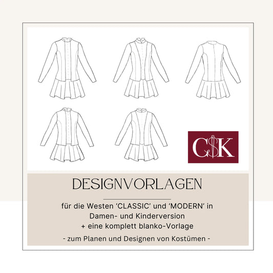 Designvorlagen Weste - CSK Designs