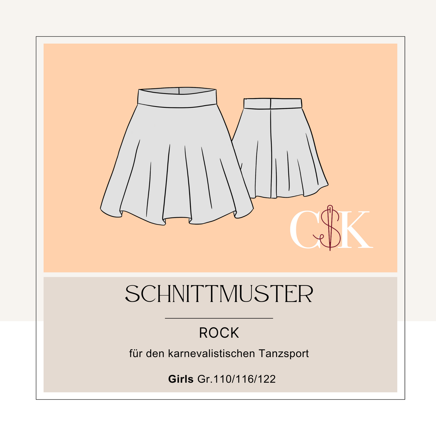 Rock für den karnevalistischen Tanzsport - Girls Gr. 110-122