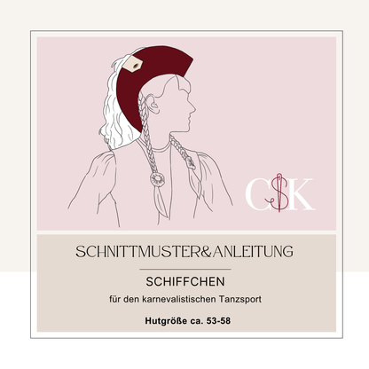 Schiffchen-Hut für den karnevalistischen Tanzsport
