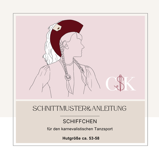 Schiffchen-Hut für den karnevalistischen Tanzsport