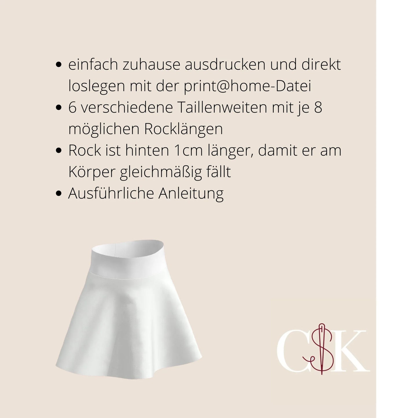 Rock für den karnevalistischen Tanzsport - Kinder Gr. 140-172 - CSK Designs