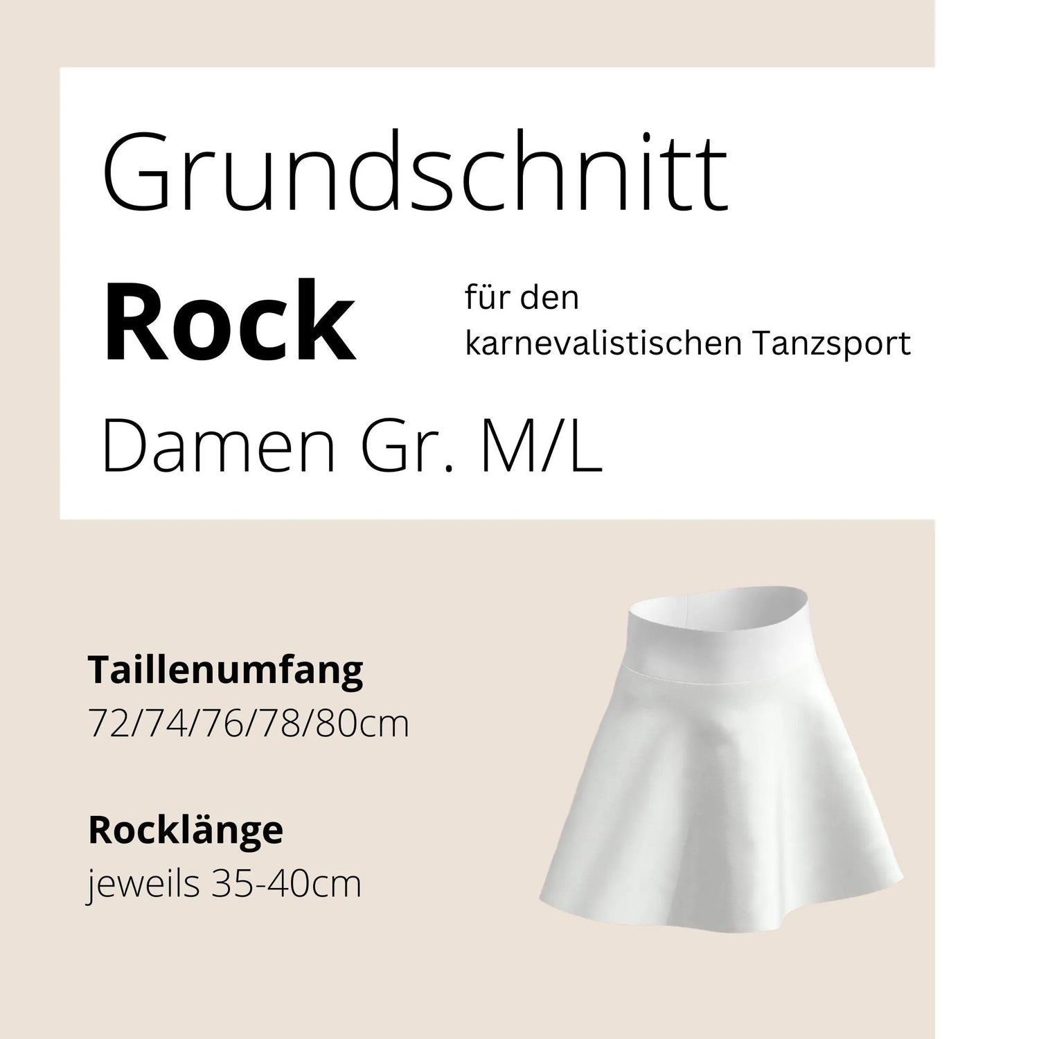 Rock für den karnevalistischen Tanzsport - Damen Gr.M/L - CSK Designs