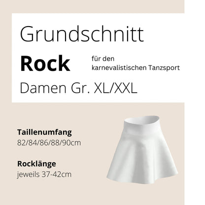 Rock für den karnevalistischen Tanzsport - Damen Gr.XL/XXL - CSK Designs